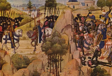 Conrad III and Louis VII Meeting During the Crusades